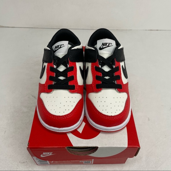 Nike Dunk Low TD EMB NBA 75th Anniversary “Chicago” NEW 2022 - Picture 2 of 4